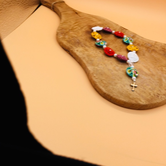 Handmade fabric Rosary - Picture 2 of 6